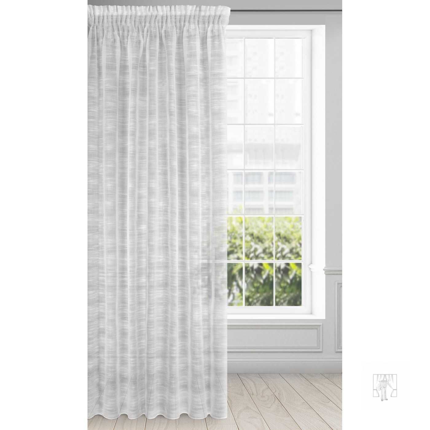 Záclona ASTERA na páske biela 140x270 cm
