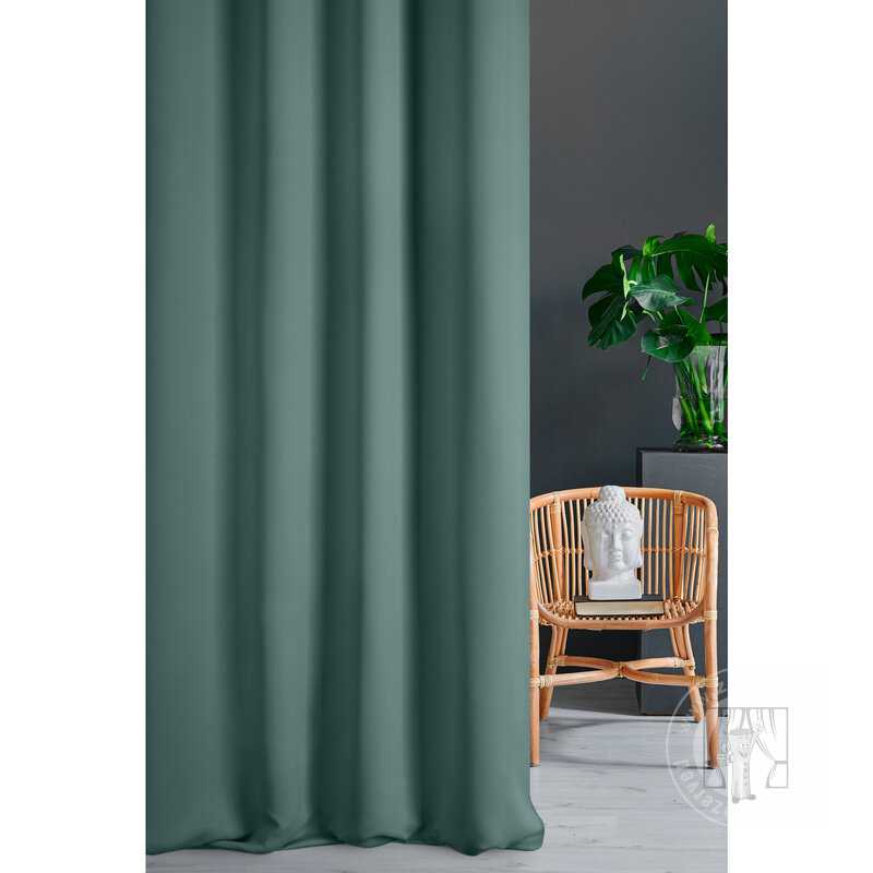 Záves BLACKOUT zelenomodrý