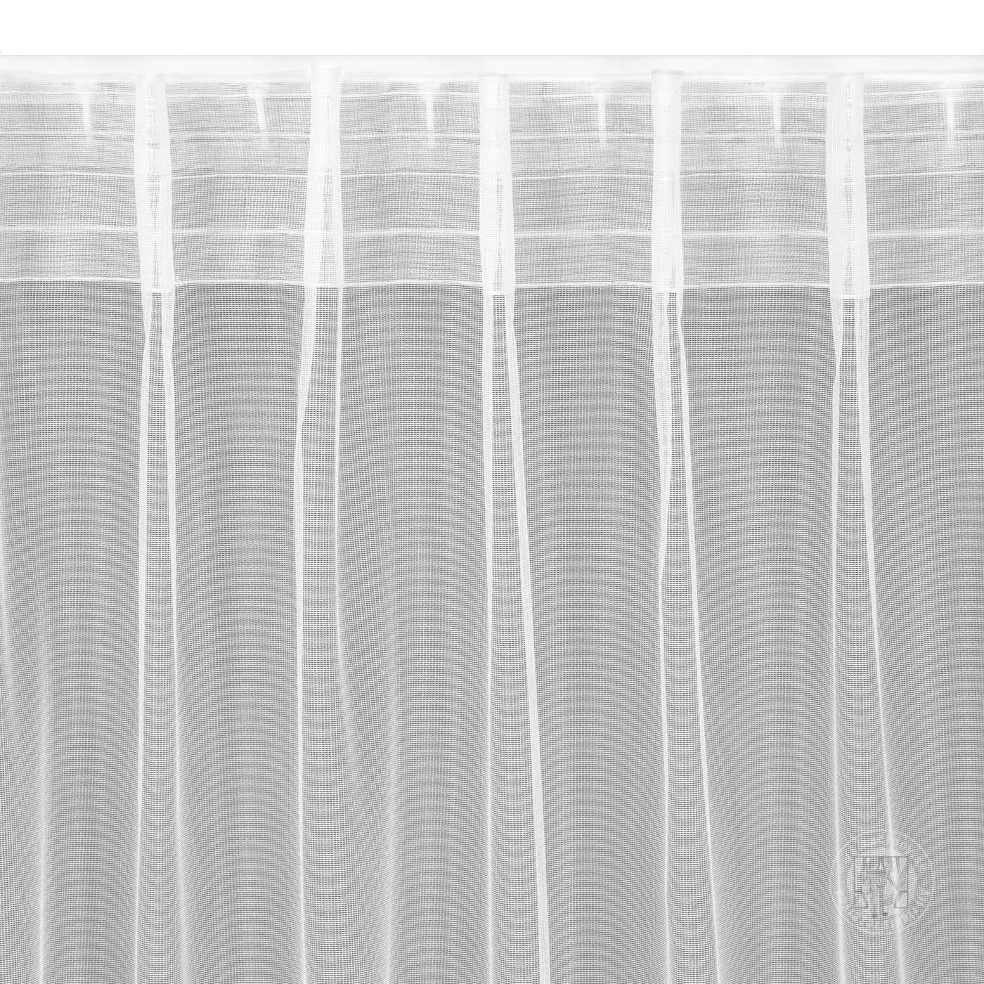 Záclona Tonia na flex páske biela 400x300 cm
