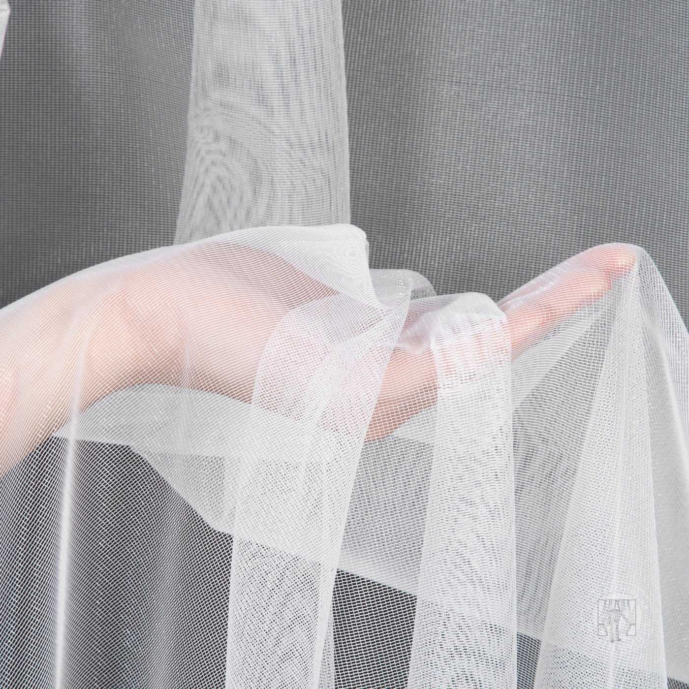 Záclona TONIA na flex páske biela 400x300 cm