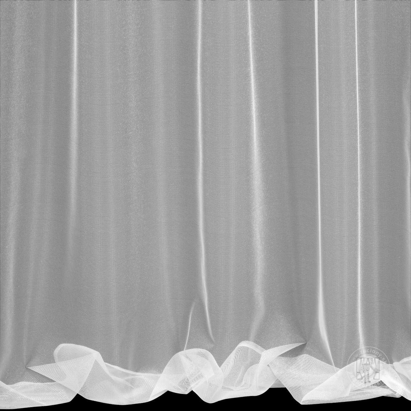 Záclona Tonia na flex páske biela 140x300 cm