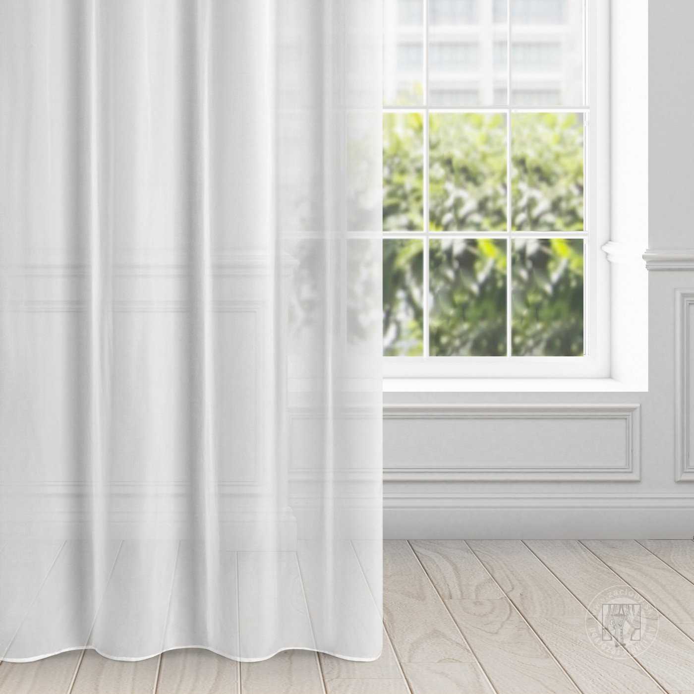 Záclona Dalia na páske biela 140x270 cm