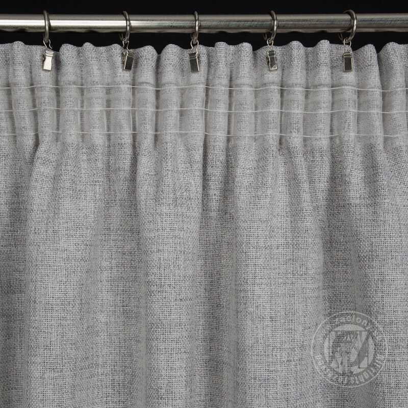 Záves JULA na páske sivý 140x270cm