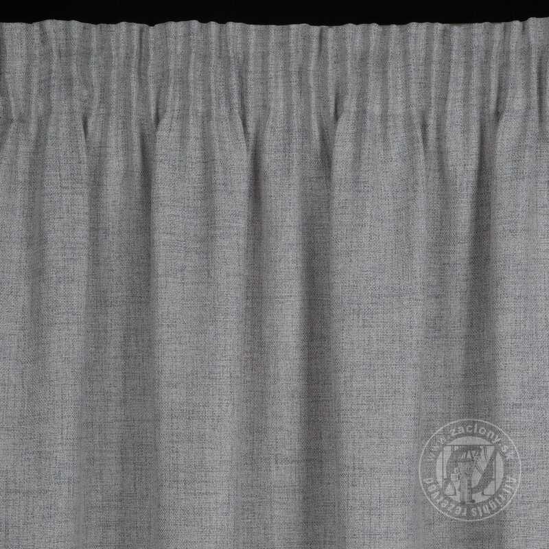 Záves JULA na páske sivý 140x270cm