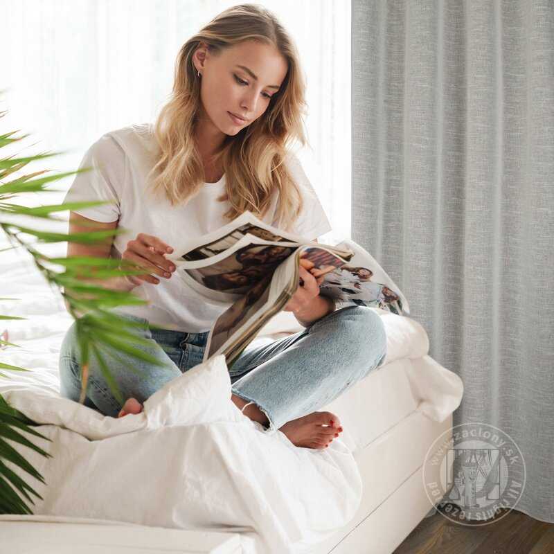 Záves AMARI na krúžkoch béžový 140x250cm