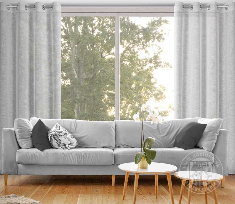 Záves AMARI na krúžkoch sivý 140x250 cm