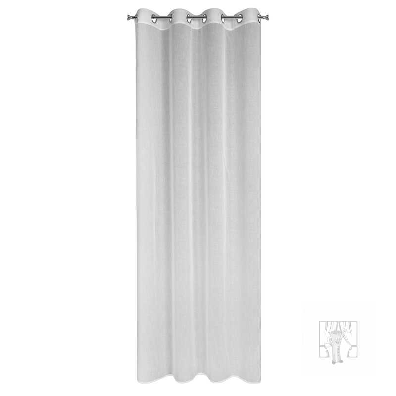 Záclona SANDRA na krúžkoch biela 140x250cm