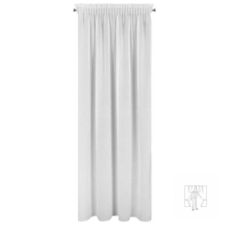 Záclona SANDRA na páske biela 140x270cm