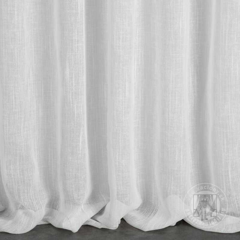 Záclona CARLA na krúžkoch biela 300x250cm