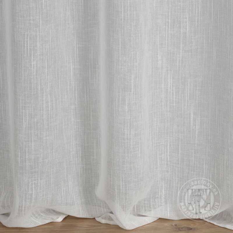 Záclona CARLA na krúžkoch biela 300x250cm