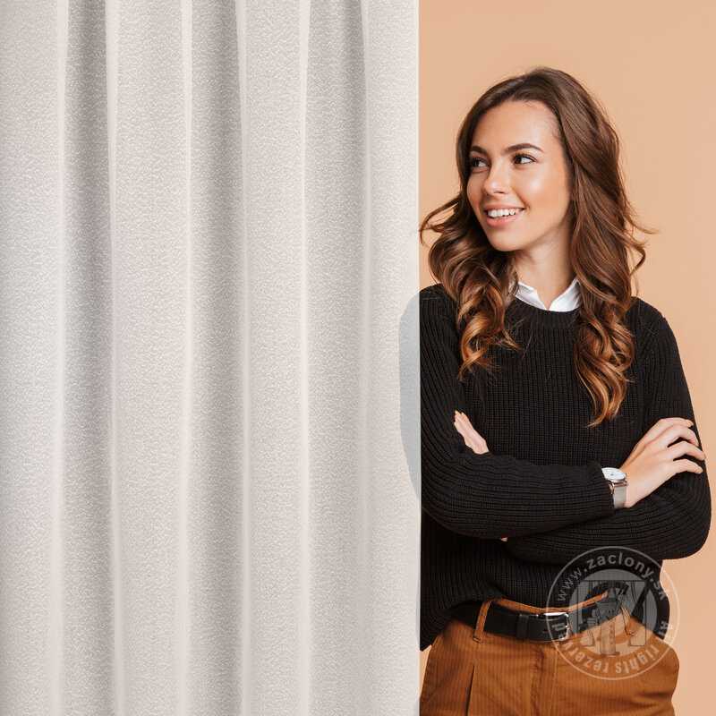 Záclona RAIN na páske biela 140x270cm