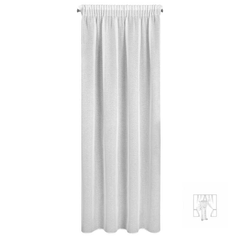 Záclona RAIN na páske biela 140x270cm