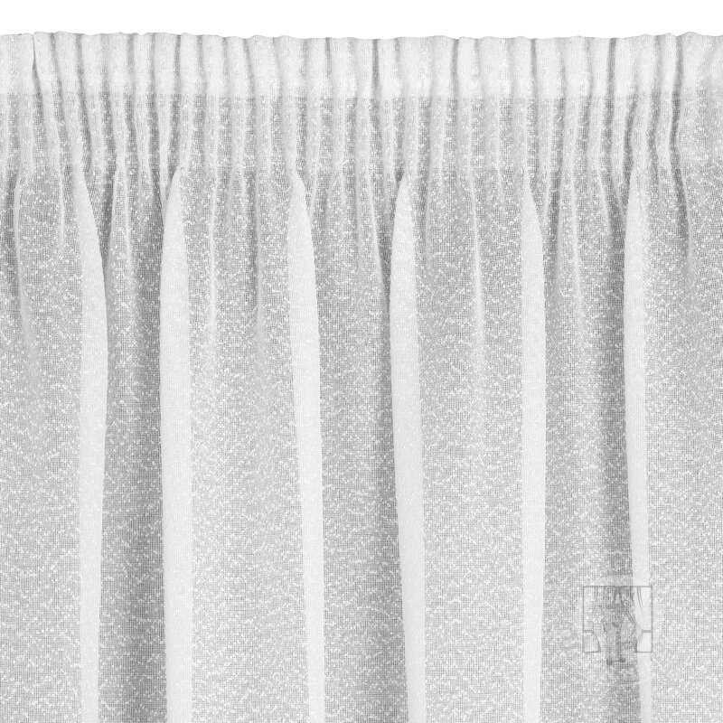 Záclona RAIN na páske biela 140x270cm