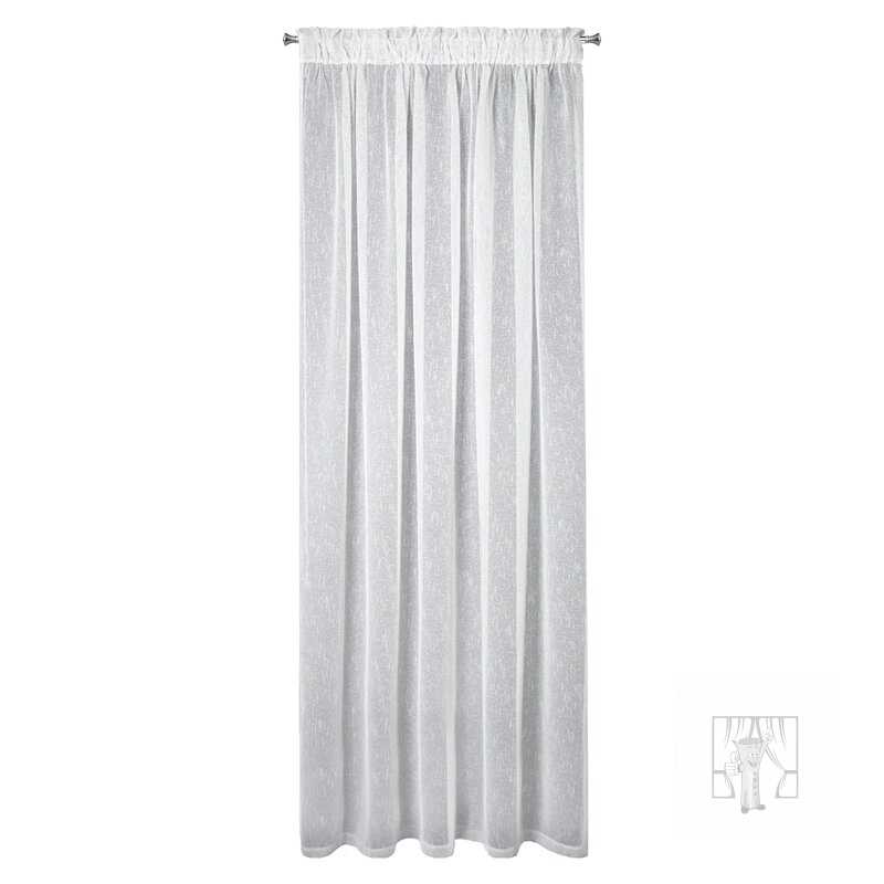 Záclona IDA na páske biela 140x250cm
