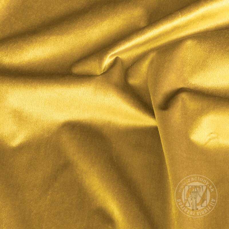 Záves SAMANTA na krúžkoch horčicový 140x250cm