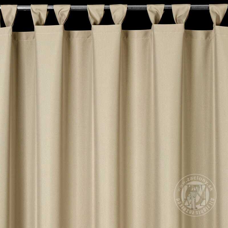Záves na terasu GARDEN na pútkach béžový