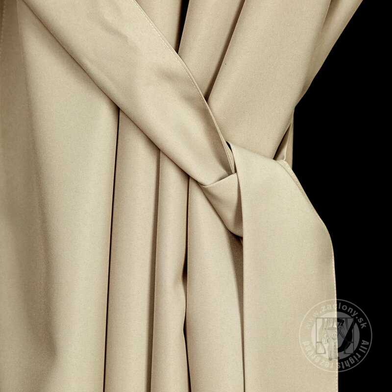 Záves na terasu GARDEN na pútkach béžový