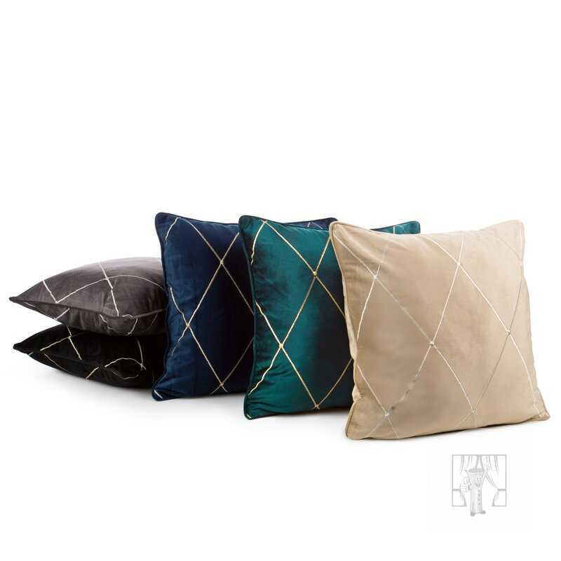 Obliečka na vankúš PIERRE CARDIN MARGO 45x45cm sivá/strieborná