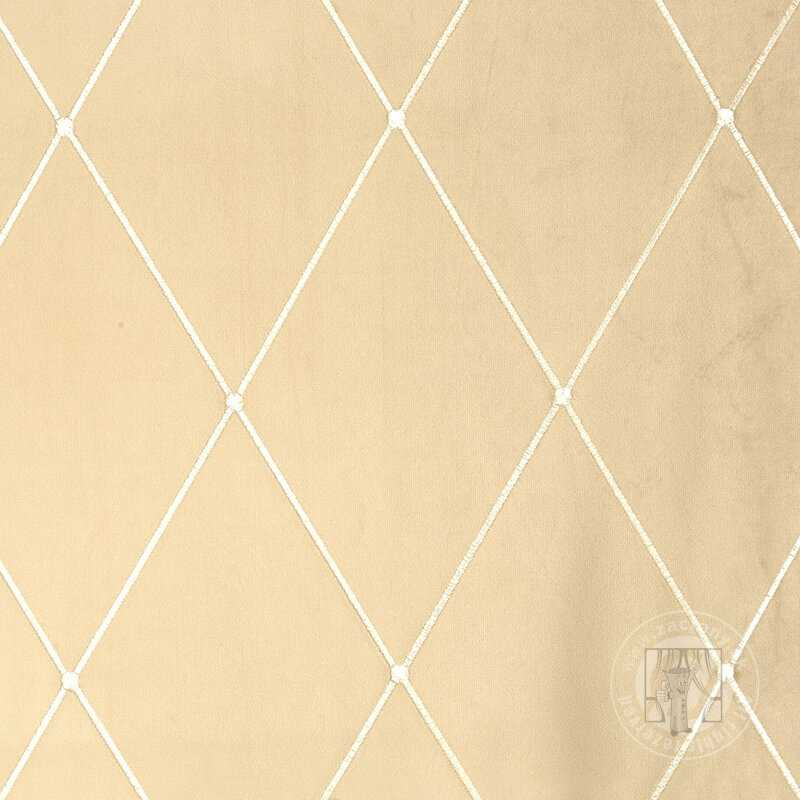 Záves PIERRE CARDIN MARGO na krúžkoch béžový/zlatý 140x250cm