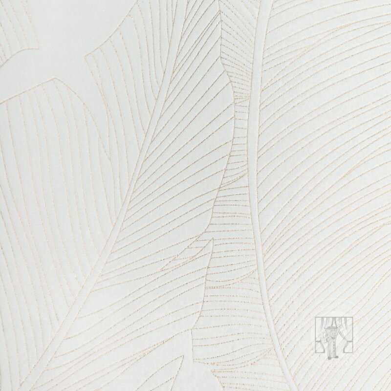 Záves LUNA na krúžkoch biela/champagne 140x250cm