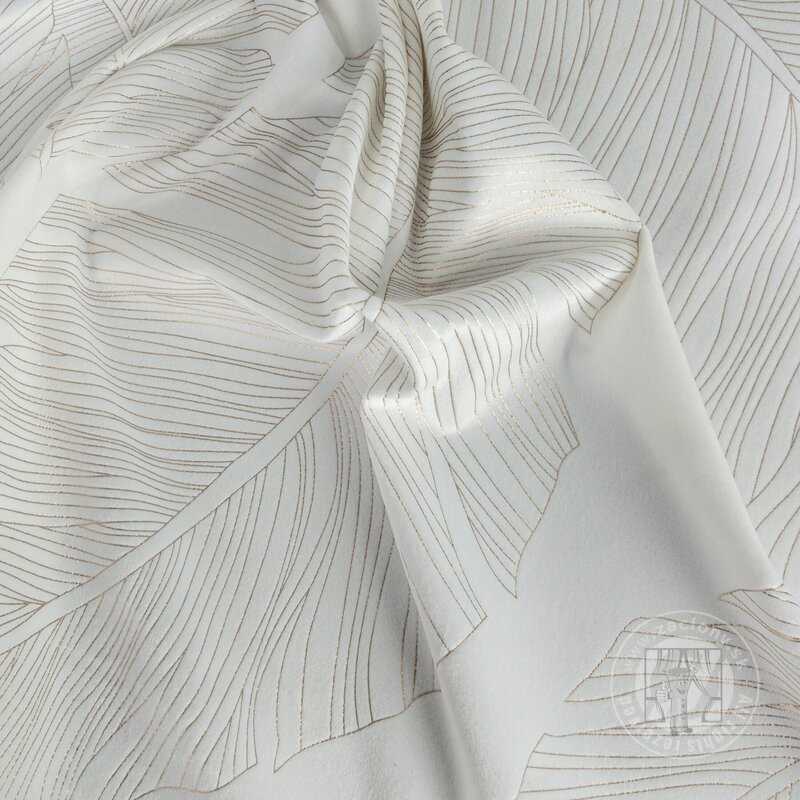 Záves LUNA na krúžkoch biela/champagne 140x250cm