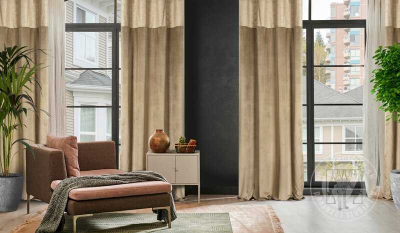 Záves AGNES na krúžkoch béžový 140x250cm