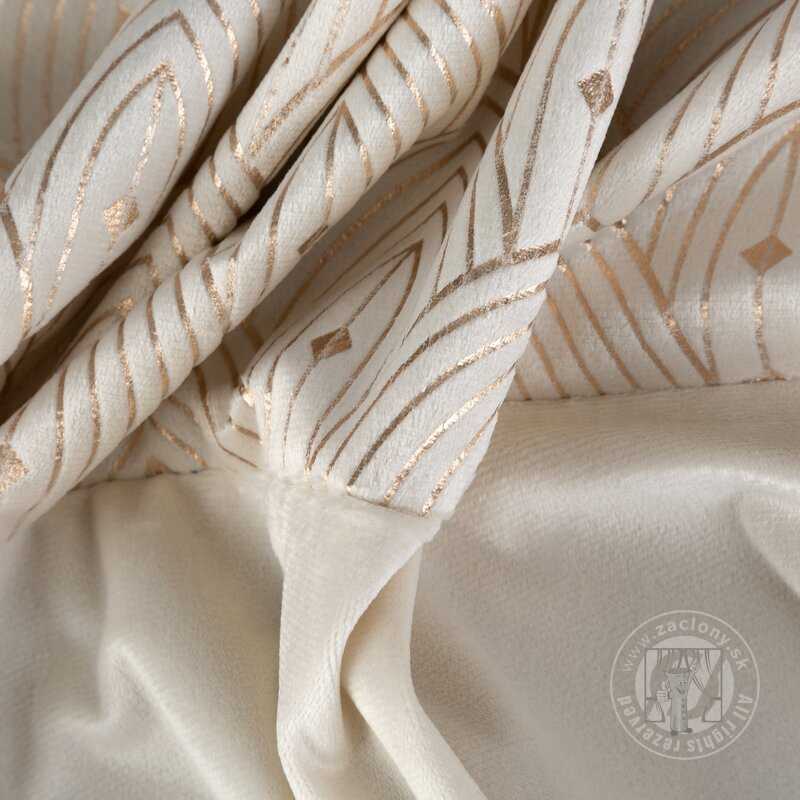 Záves AGNES na krúžkoch krémový 140x250cm 