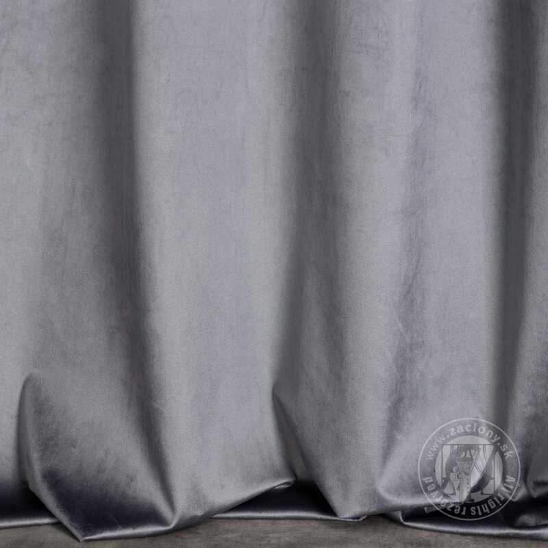 Záves AGNES na krúžkoch grafitový 140x250cm