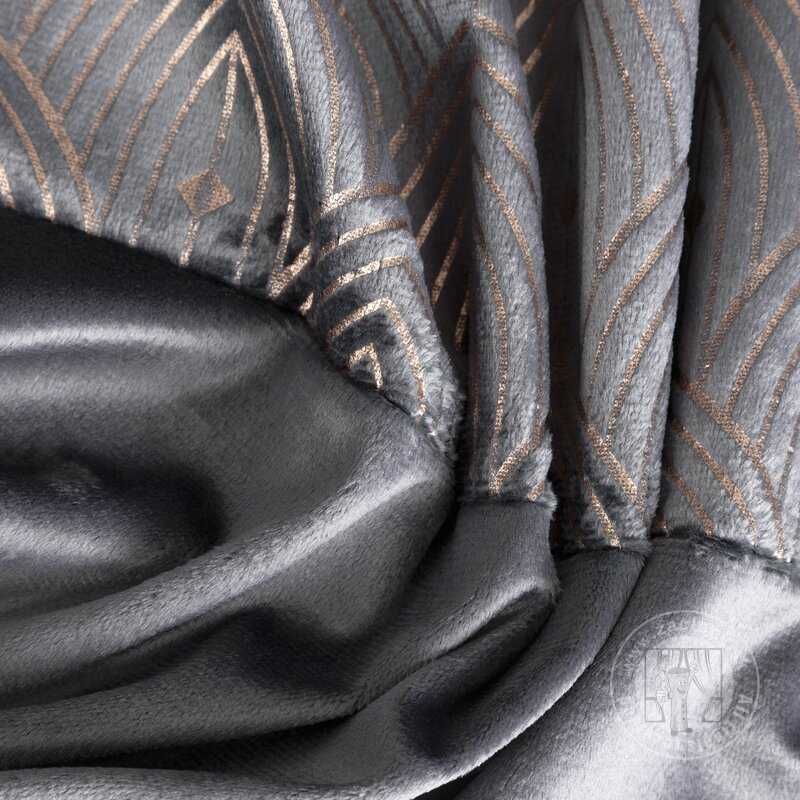 Záves AGNES na krúžkoch grafitový 140x250cm