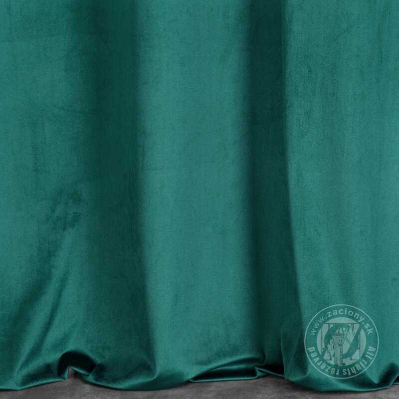 Záves AGNES na krúžkoch tyrkysový 140x250cm