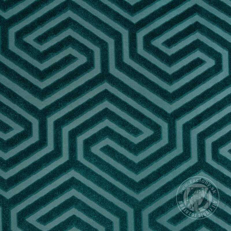 Záves PIERRE CARDIN INGA na krúžkoch tyrkysový 140x250cm