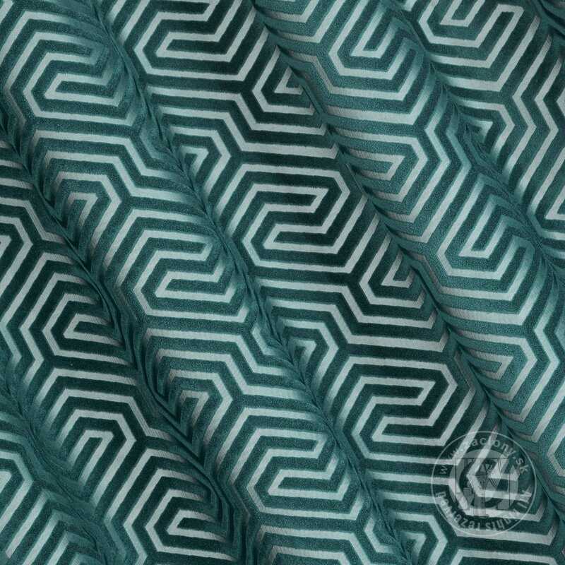 Záves PIERRE CARDIN INGA na krúžkoch tyrkysový 140x250cm