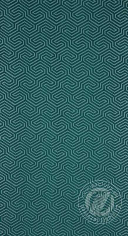 Záves PIERRE CARDIN INGA na krúžkoch tyrkysový 140x250cm