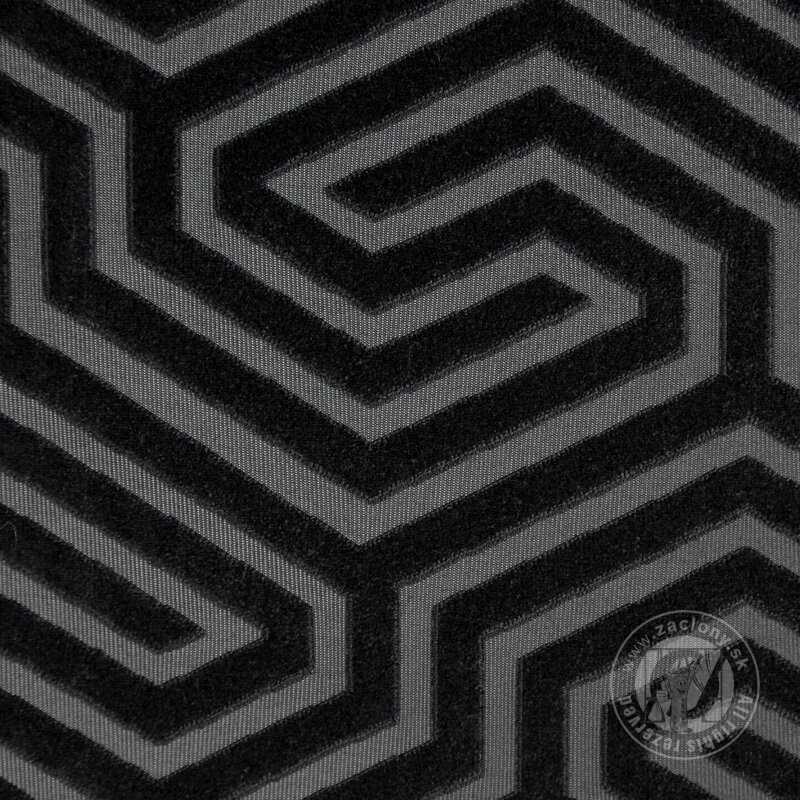 Záves PIERRE CARDIN INGA na krúžkoch čierny 140x250cm