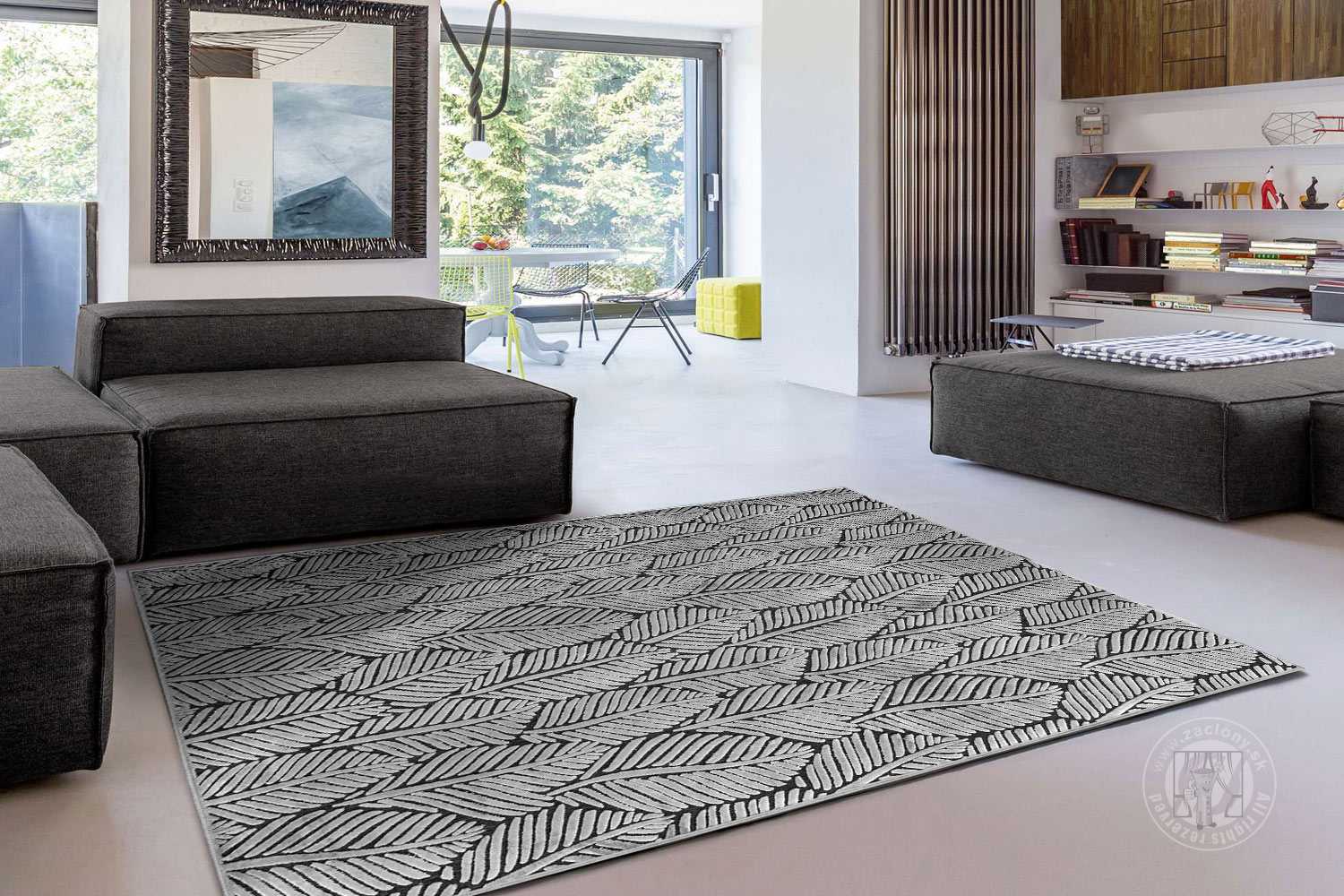 Kusový koberec RAGUSA 1810/27 Anthracite/Silver