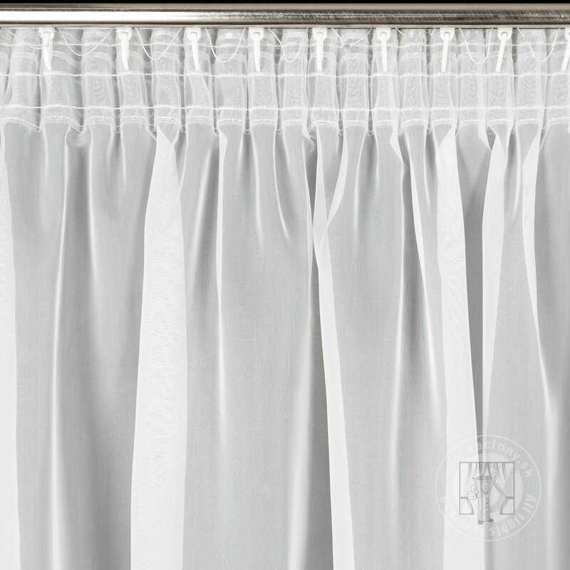 Záclona LUCY na páske biela 140x270cm