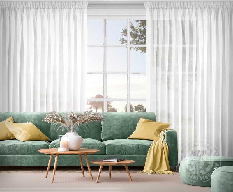 Záclona LUCY na páske biela 140x270cm