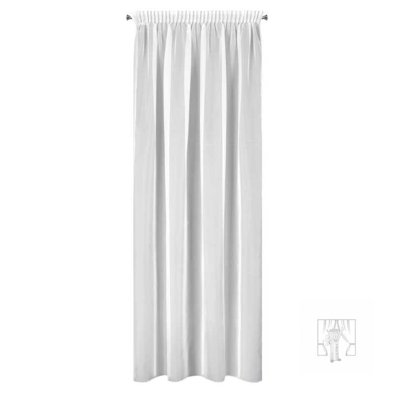 Záclona LUCY na páske biela 140x270cm