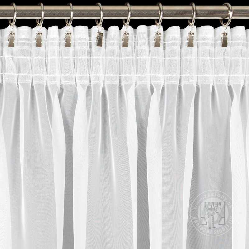 Záclona LUCY na páske biela 300x270cm