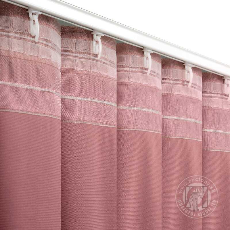 Záves MADLEN na flex páske staroružový 140x300cm