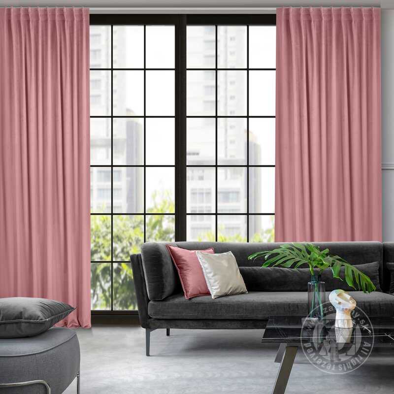 Záves MADLEN na flex páske staroružový 140x300cm