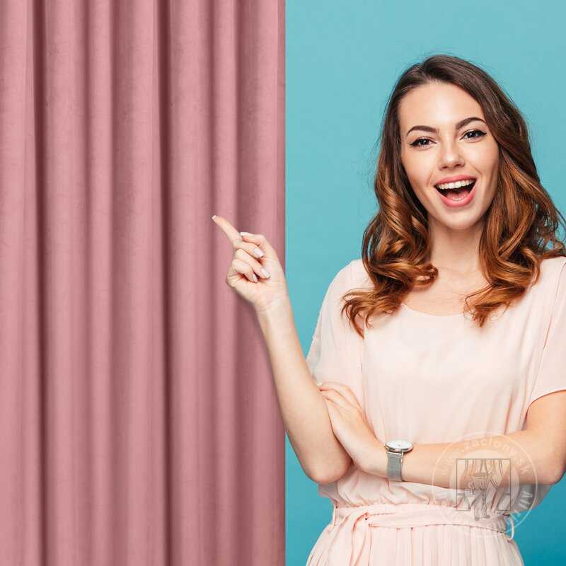 Záves MADLEN na flex páske staroružový 140x300cm