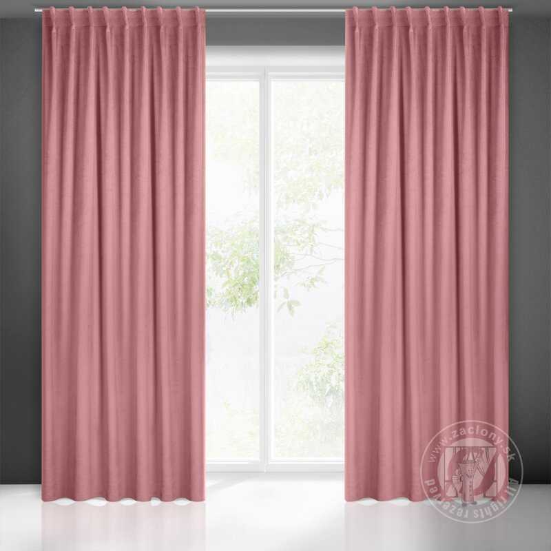 Záves MADLEN na flex páske staroružový 140x300cm