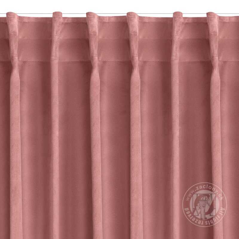 Záves MADLEN na flex páske staroružový 140x300cm