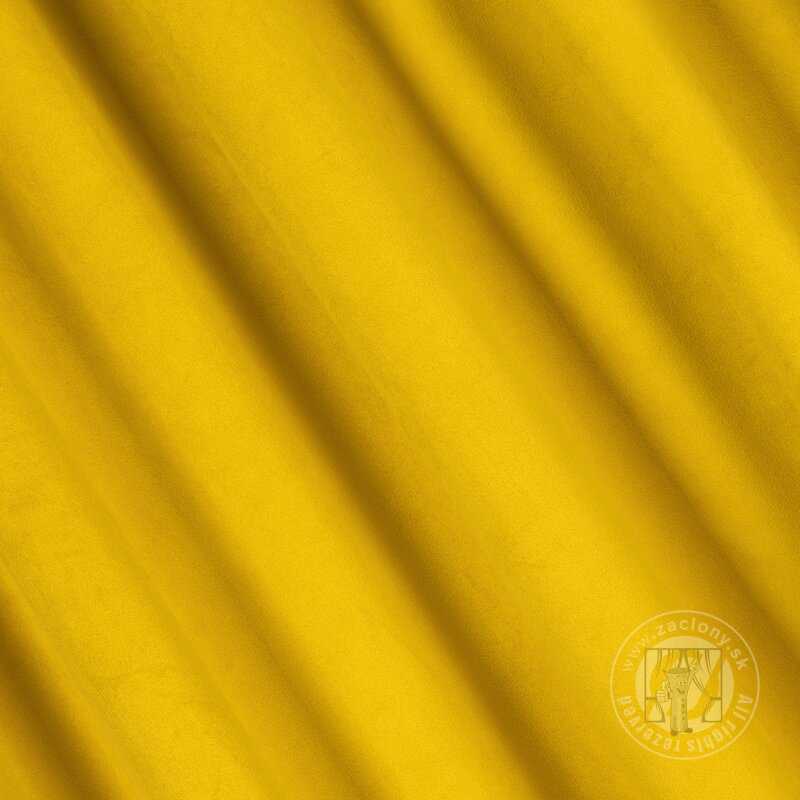 Záves MADLEN na flex páske horčicový 140x300cm