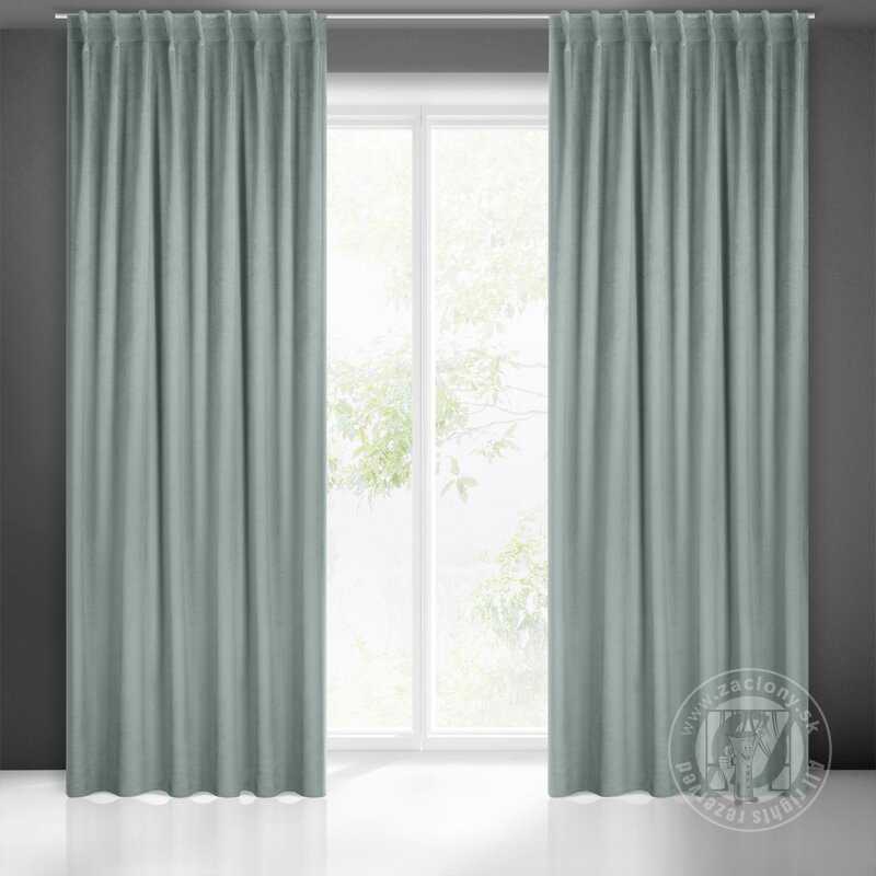 Záves MADLEN na flex páske sivý 140x300cm