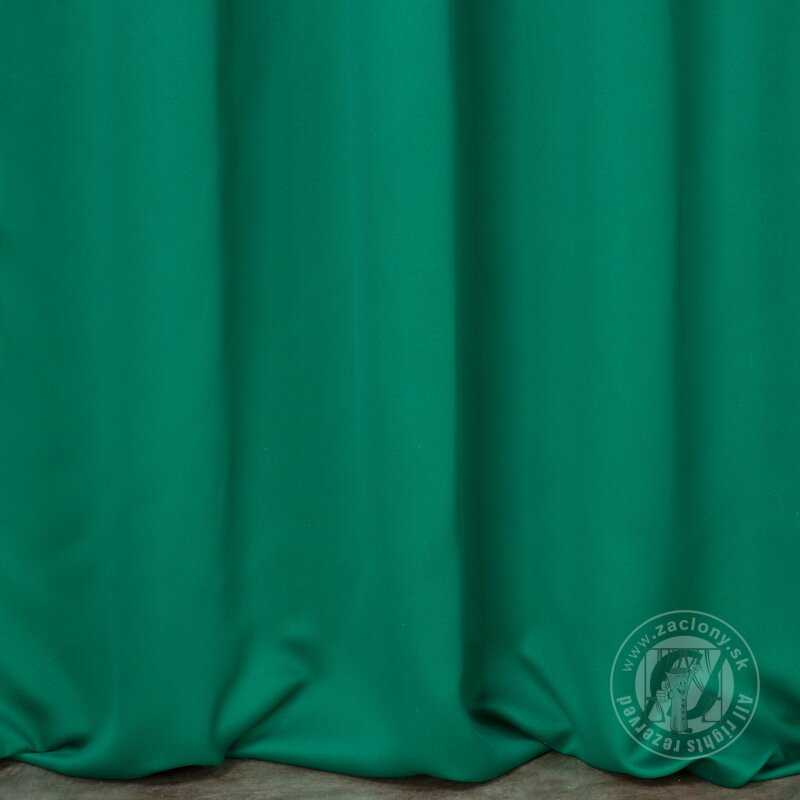 Záves MILAN na flex páske zelený 140x300cm
