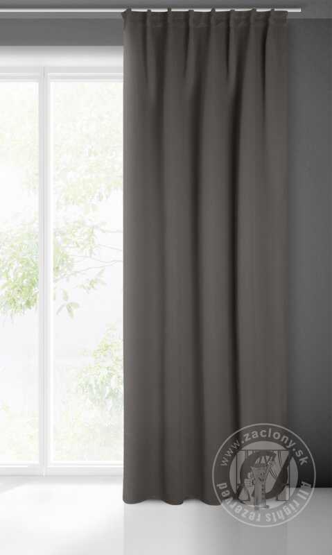 Záves MILAN na flex páske grafitový 140x300cm