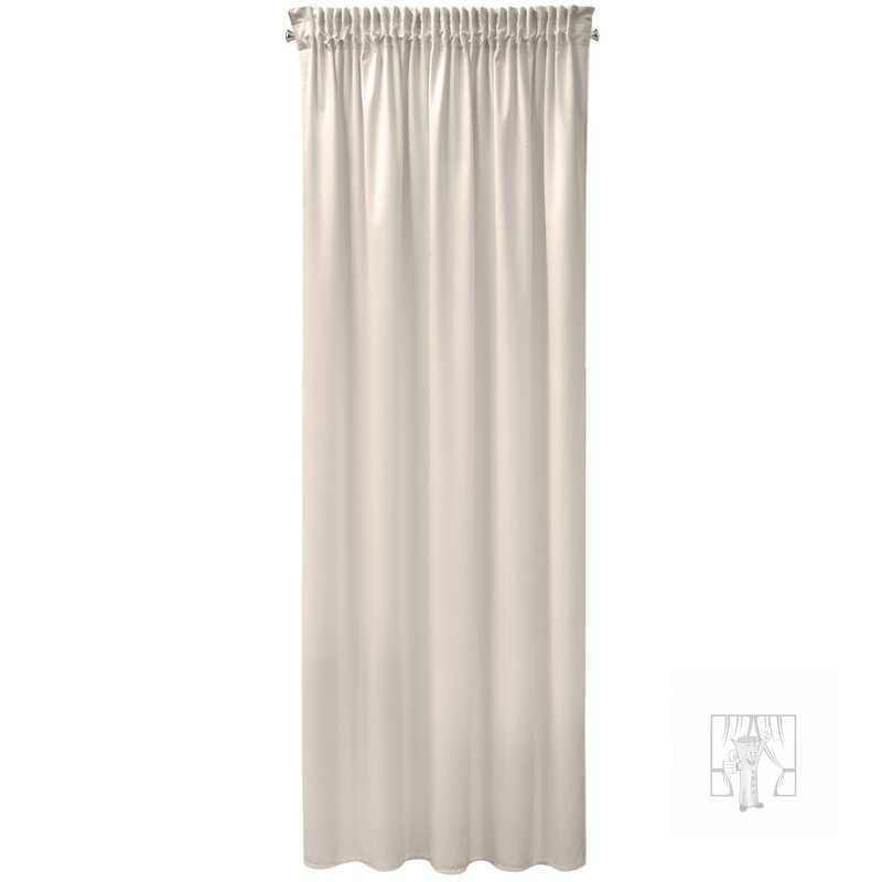Záves PIERRE CARDIN SIBEL na páske béžový 140x270cm