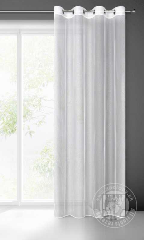 Záclona TAMINA na krúžkoch biela 140x250cm